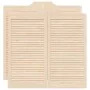 Swinging doors with 2 pairs of 100x100cm pine wood slat design. by , Doors for the home - Ref: Foro24-4107135, Price: 114,22 ...