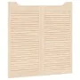 Swinging doors with 2 pairs of 100x100cm pine wood slat design. by , Doors for the home - Ref: Foro24-4107135, Price: 114,22 ...