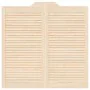 Swinging doors with 2 pairs of 100x100cm pine wood slat design. by , Doors for the home - Ref: Foro24-4107135, Price: 114,22 ...