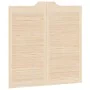 Swinging doors with 2 pairs of 100x100cm pine wood slat design. by , Doors for the home - Ref: Foro24-4107135, Price: 114,22 ...