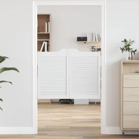 Schwingtüren mit Lamellen-Design, 1 Paar, weiß, 80x100 cm. von , Türen für zu Hause - Ref: Foro24-4107142, Preis: 81,64 €, Ra...