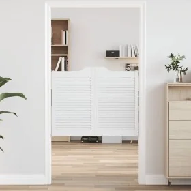 Swinging doors with slat design, 1 pair, white, 80x100 cm by , Doors for the home - Ref: Foro24-4107142, Price: 81,64 €, Disc...