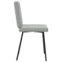 Esszimmerstühle, 2 Stück, hellgraues Samtgewebe. von , Essstühle - Ref: Foro24-4101156, Preis: 85,86 €, Rabatt: %