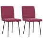 Sillas de comedor 2 unidades terciopelo rojo tinto de , Sillas de comedor - Ref: Foro24-4101161, Precio: 85,17 €, Descuento: %