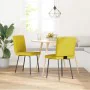 Sillas de comedor 2 unidades terciopelo amarillo de , Sillas de comedor - Ref: Foro24-4101163, Precio: 85,17 €, Descuento: %