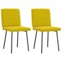 Esszimmerstühle, 2 Stück, gelber Samt von , Essstühle - Ref: Foro24-4101163, Preis: 85,20 €, Rabatt: %