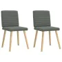 Esszimmerstühle, 2 Stück, dunkelgraues Gewebe. von , Essstühle - Ref: Foro24-4101175, Preis: 103,21 €, Rabatt: %