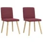Esszimmerstühle, 2 Stück, Stoff in Weinrot. von , Essstühle - Ref: Foro24-4101177, Preis: 103,21 €, Rabatt: %