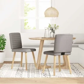 Esszimmerstühle, 2 Stück, grauer Taupe-Stoff. von , Essstühle - Ref: Foro24-4101180, Preis: 103,21 €, Rabatt: %