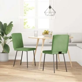 Esszimmerstühle, 2 Stück, hellgrünes Samtgewebe. von , Essstühle - Ref: Foro24-4101189, Preis: 86,18 €, Rabatt: %