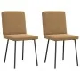 Sillas de comedor 2 unidades terciopelo marrón de , Sillas de comedor - Ref: Foro24-4101194, Precio: 86,18 €, Descuento: %