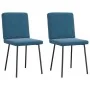 Esszimmerstühle, 2 Stück, blauer Samt von , Essstühle - Ref: Foro24-4101196, Preis: 86,18 €, Rabatt: %