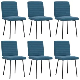 Esstischstühle, 6 Stück, blauer Samt von , Essstühle - Ref: Foro24-3315536, Preis: 245,80 €, Rabatt: %