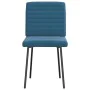 Sillas de comedor 6 unidades terciopelo azul de , Sillas de comedor - Ref: Foro24-3315536, Precio: 245,78 €, Descuento: %