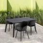 Gartenstuhl von Keter mit Metallbeinen "Noa" 2 Stück Graphit von , Gartenstühle - Ref: Foro24-447617, Preis: 151,36 €, Rabatt: %