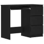 Schreibtisch aus schwarzer Eichenholz-Sperrholzplatte 90x45x76 cm von , Schreibtische - Ref: Foro24-862490, Preis: 111,82 €, ...