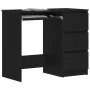 Schreibtisch aus schwarzer Eichenholz-Sperrholzplatte 90x45x76 cm von , Schreibtische - Ref: Foro24-862490, Preis: 111,82 €, ...