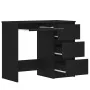 Schreibtisch aus schwarzer Eichenholz-Sperrholzplatte 90x45x76 cm von , Schreibtische - Ref: Foro24-862490, Preis: 111,82 €, ...