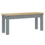 Juego de comedor Panama 3 pzas madera maciza de pino gris de , muebles para cocinas y comedores - Ref: Foro24-3345174, Precio...