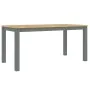 Juego de comedor Panama 3 pzas madera maciza de pino gris de , muebles para cocinas y comedores - Ref: Foro24-3345174, Precio...