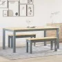 Esstischset Panama, 3-teilig, aus massivem Kiefernholz in Grau. von , Möbelsets für Küchen und Esszimmer - Ref: Foro24-334518...