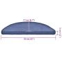 Treppenmatte 30 Stück blau 56x17x3 cm von , Treppenmatten - Ref: Foro24-3365740, Preis: 103,77 €, Rabatt: %