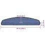 Alfombrilla escalera 30 uds azul 65x24x4 cm de , Alfombrillas para escalones - Ref: Foro24-3365756, Precio: 122,80 €, Descuen...