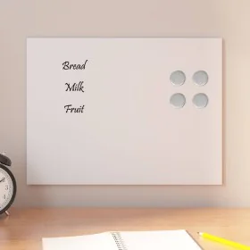 Magnetische Wandtafel aus gehärtetem weißem Glas 40x30 cm von , Whiteboards - Ref: Foro24-4008622, Preis: 20,17 €, Rabatt: %