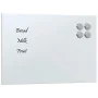 White tempered glass magnetic wall board 40x30 cm by , White boards - Ref: Foro24-4008622, Price: 20,57 €, Discount: %