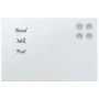 White tempered glass magnetic wall board 40x30 cm by , White boards - Ref: Foro24-4008622, Price: 20,57 €, Discount: %