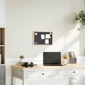 Black solid pine wood framed chalkboard 40x30 cm by , Notice boards - Ref: Foro24-4017408, Price: 14,86 €, Discount: %
