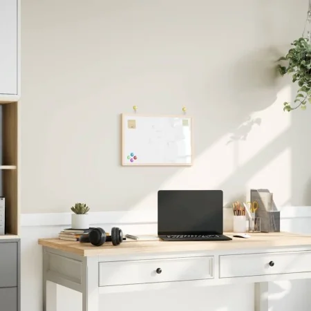 Magnetic whiteboard with pine wood frame 40x30 cm by , Notice boards - Ref: Foro24-4017401, Price: 16,92 €, Discount: %