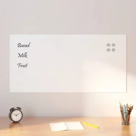 Pizarra magnética de pared vidrio templado blanco 100x50 cm by , White boards - Ref: Foro24-4008634, Price: 41,27 €, Discount: %