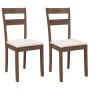 Sillas de comedor con cojines 2 uds madera maciza marrón caucho von , Essstühle - Ref: Foro24-4102380, Preis: 93,32 €, Rabatt: %