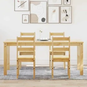 Panama 5-piece dining set made of solid pine wood by , Furniture sets for kitchens and dining rooms - Ref: Foro24-3345188, Pr...