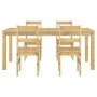 Panama 5-piece dining set made of solid pine wood by , Furniture sets for kitchens and dining rooms - Ref: Foro24-3345188, Pr...