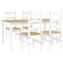 Panama 5-piece dining set made of solid white pine wood by , Furniture sets for kitchens and dining rooms - Ref: Foro24-33452...
