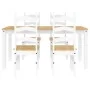 Panama 5-piece dining set made of solid white pine wood by , Furniture sets for kitchens and dining rooms - Ref: Foro24-33452...