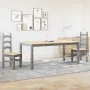 Esstisch-Set Panama, 3-teilig, aus massivem Kiefernholz in Grau. von , Möbelsets für Küchen und Esszimmer - Ref: Foro24-33452...