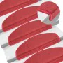 Stair tread mat 30 units red burgundy 65x24x4 cm by , Stair mats - Ref: Foro24-3365754, Price: 128,03 €, Discount: %