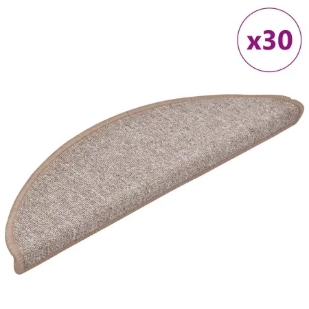 Stair tread mat 30 units light brown 56x17x3 cm by , Stair mats - Ref: Foro24-3365735, Price: 108,20 €, Discount: %