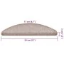 Stair tread mat 30 units light brown 56x17x3 cm by , Stair mats - Ref: Foro24-3365735, Price: 108,20 €, Discount: %
