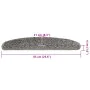 Alfombrilla escalera 30 uds Gris 65x21x4 cm de , Alfombrillas para escalones - Ref: Foro24-3365812, Precio: 194,17 €, Descuen...