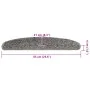Treppenmatte 30 Stück Grau 65x21x4 cm von , Treppenmatten - Ref: Foro24-3365812, Preis: 194,17 €, Rabatt: %
