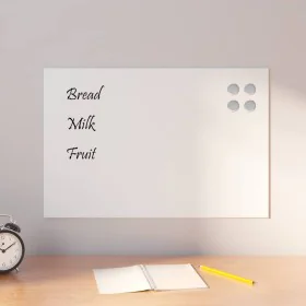 Magnetische Wandtafel aus gehärtetem weißem Glas 60x40 cm von , Whiteboards - Ref: Foro24-4008636, Preis: 29,62 €, Rabatt: %