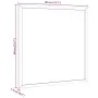Magnetic whiteboard with pine wood frame 40x40 cm by , Notice boards - Ref: Foro24-4017403, Price: 16,98 €, Discount: %