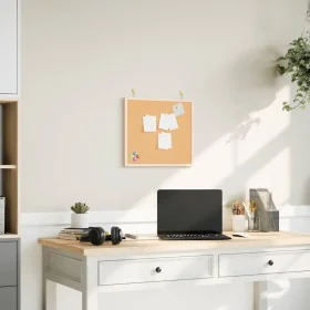 Tablero de corcho con marco de madera de pino macizo 40x40 cm by , Notice boards - Ref: Foro24-4017417, Price: 12,73 €, Disco...