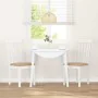 Sillas de comedor con cojines 2uds madera maciza blanco caucho von , Essstühle - Ref: Foro24-4102394, Preis: 99,74 €, Rabatt: %