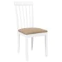 Sillas de comedor con cojines 2uds madera maciza blanco caucho von , Essstühle - Ref: Foro24-4102394, Preis: 99,74 €, Rabatt: %