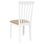 Sillas de comedor con cojines 2uds madera maciza blanco caucho von , Essstühle - Ref: Foro24-4102394, Preis: 99,74 €, Rabatt: %